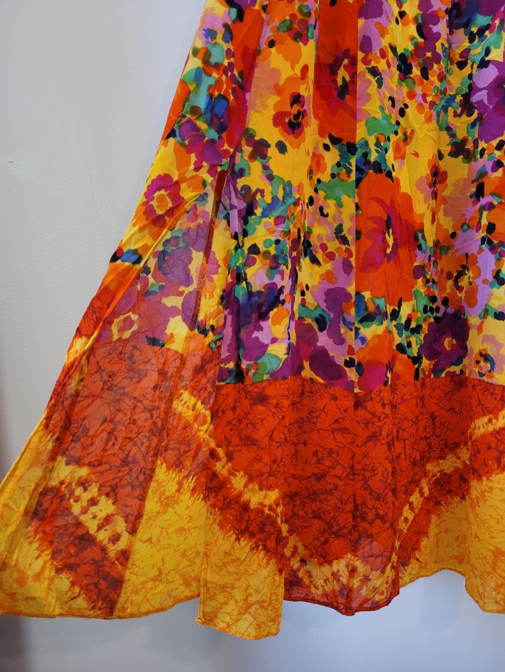 Aquasuit By La Perla Vintage Beach Coverup Floral Multicolor Midi Dress - Xs-s - Picture 9 of 11